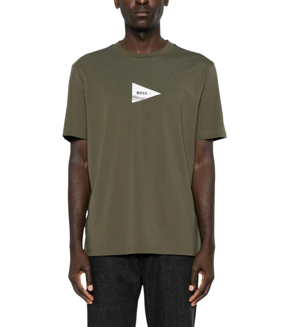 Green Crew Neck T-Shirt 2