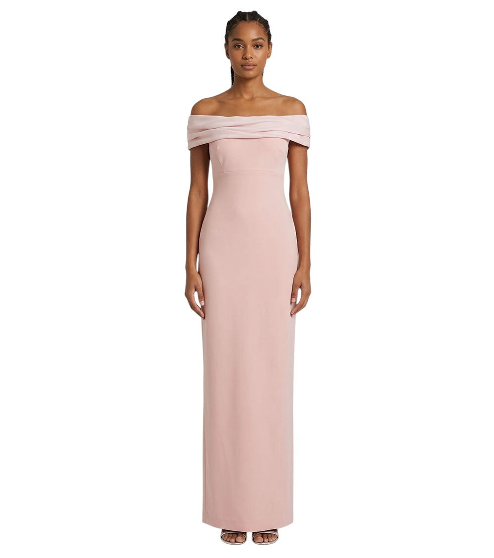 Pink Off Shoulder Maxi Dress 3