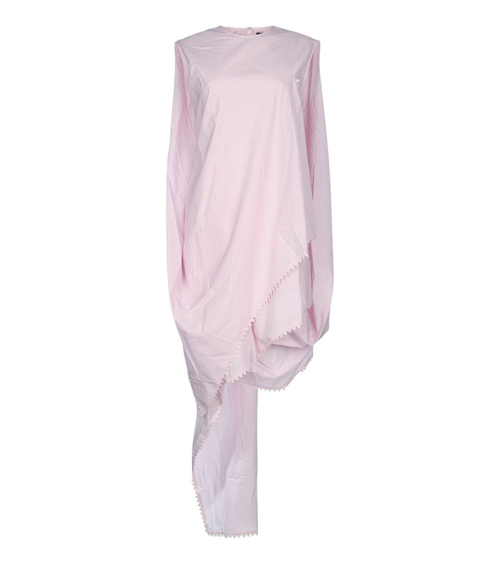 Light Pink Round Neck Mini Dress 1