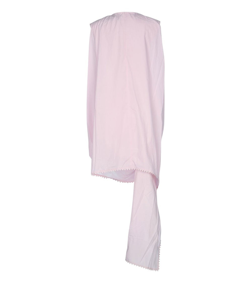 Light Pink Round Neck Mini Dress 2