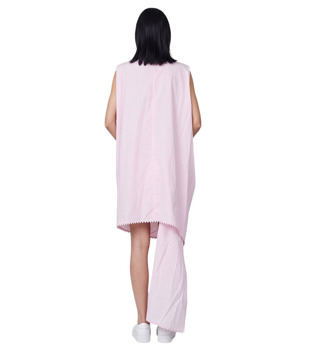 Light Pink Round Neck Mini Dress 4