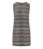 Multicolor Round Neck Mini Dress 1