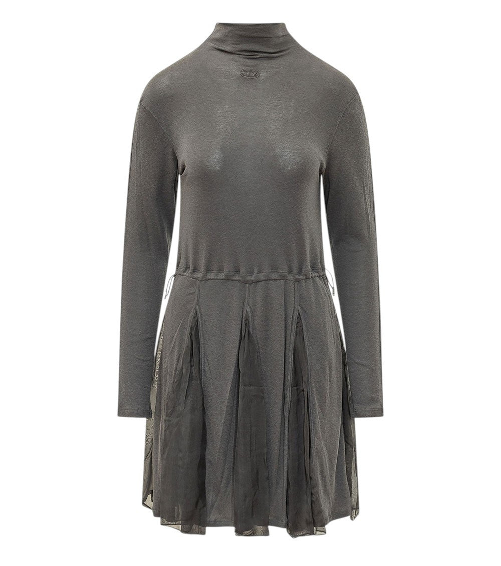Grey Turtle Neck Mini Dress 1