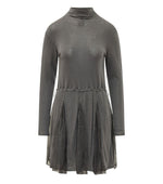 Grey Turtle Neck Mini Dress 1