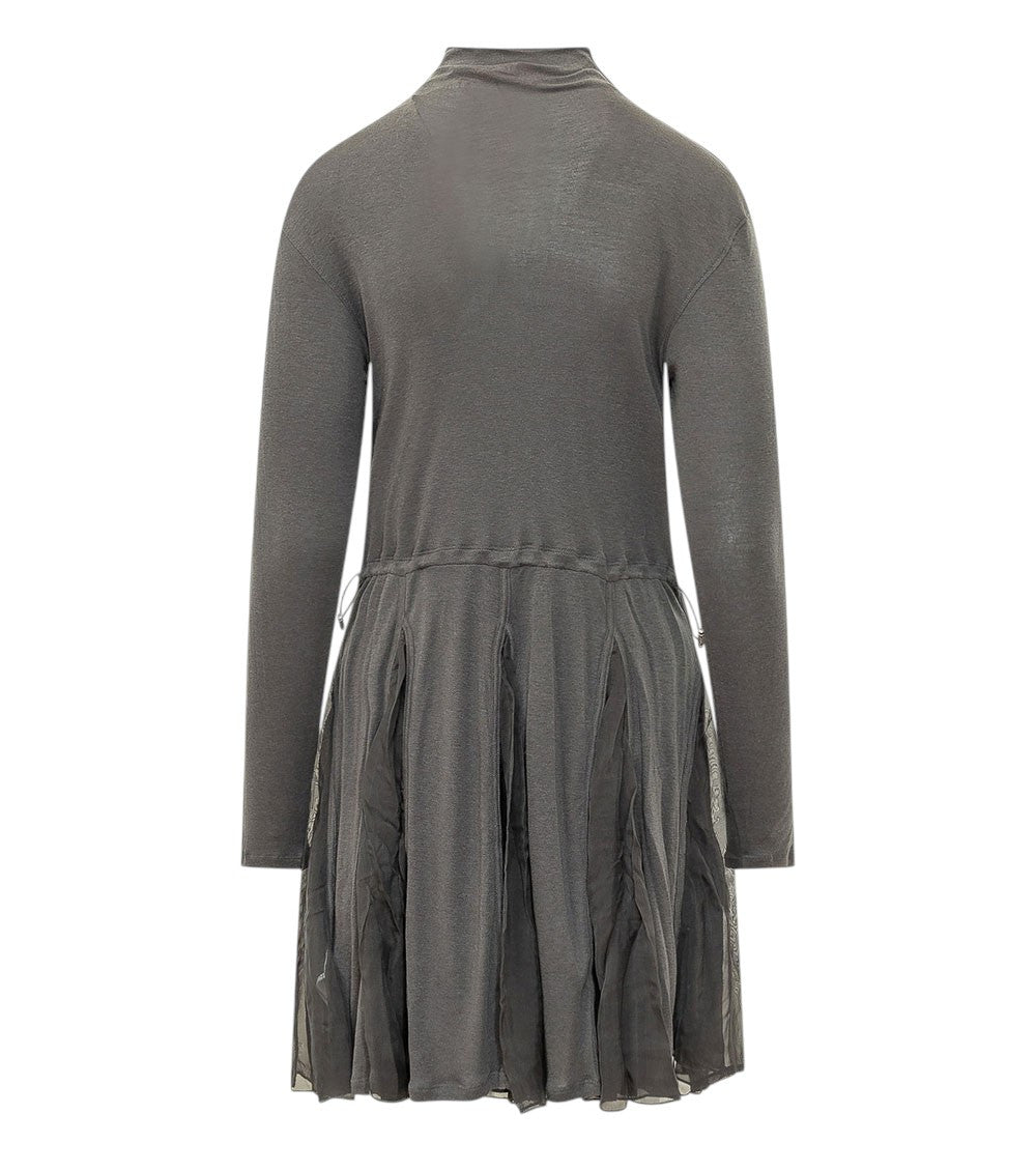 Grey Turtle Neck Mini Dress 2