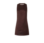 Dark Brown Round Neck Mini Dress 1