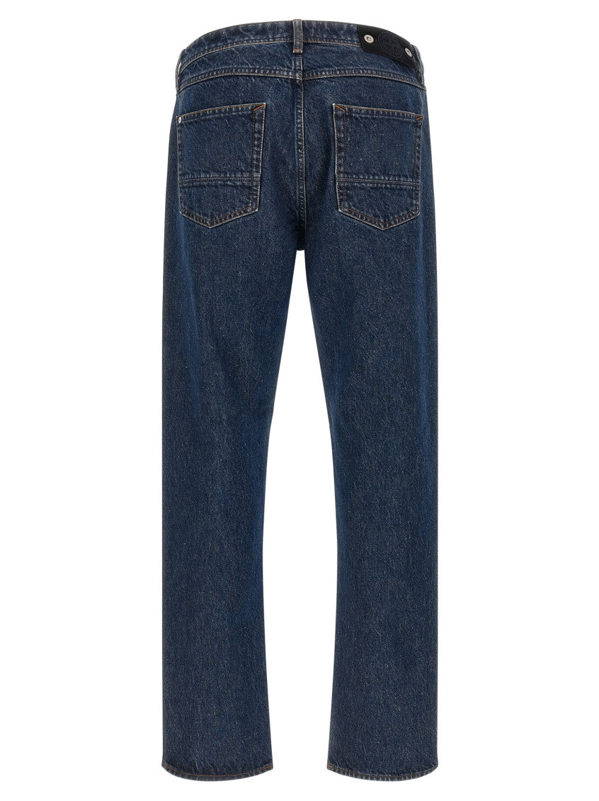 Blue Mid Rise Jeans 2