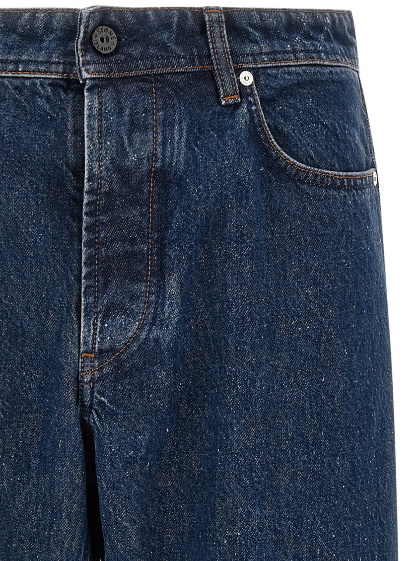 Blue Mid Rise Jeans 3