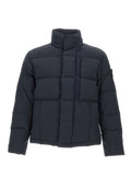 Dark Blue Quilted Down Jacket 1