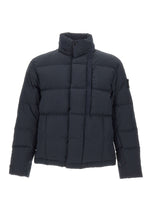 Dark Blue Quilted Down Jacket 1