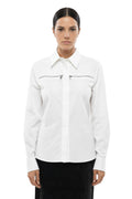 White Regular Solid Shirt 1