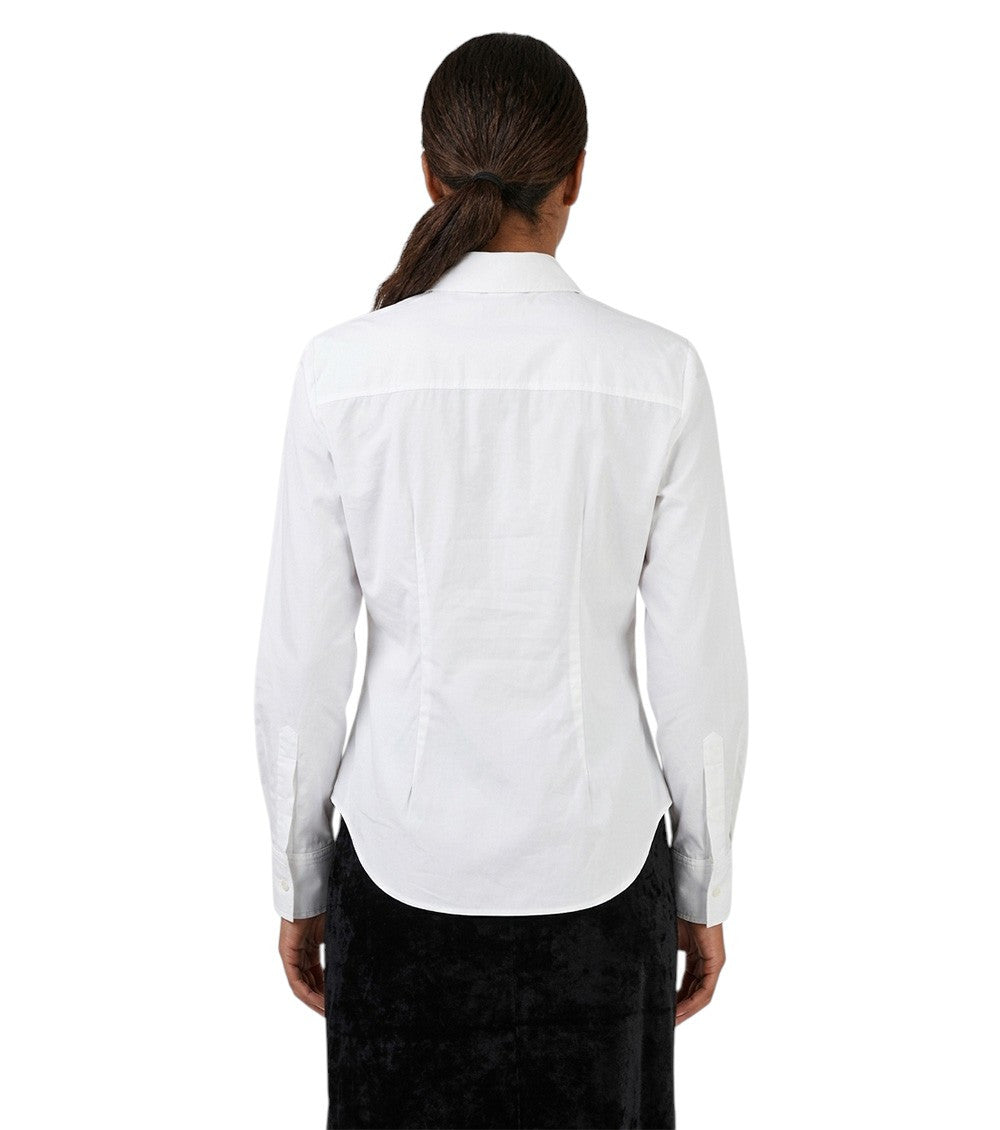 White Regular Solid Shirt 2