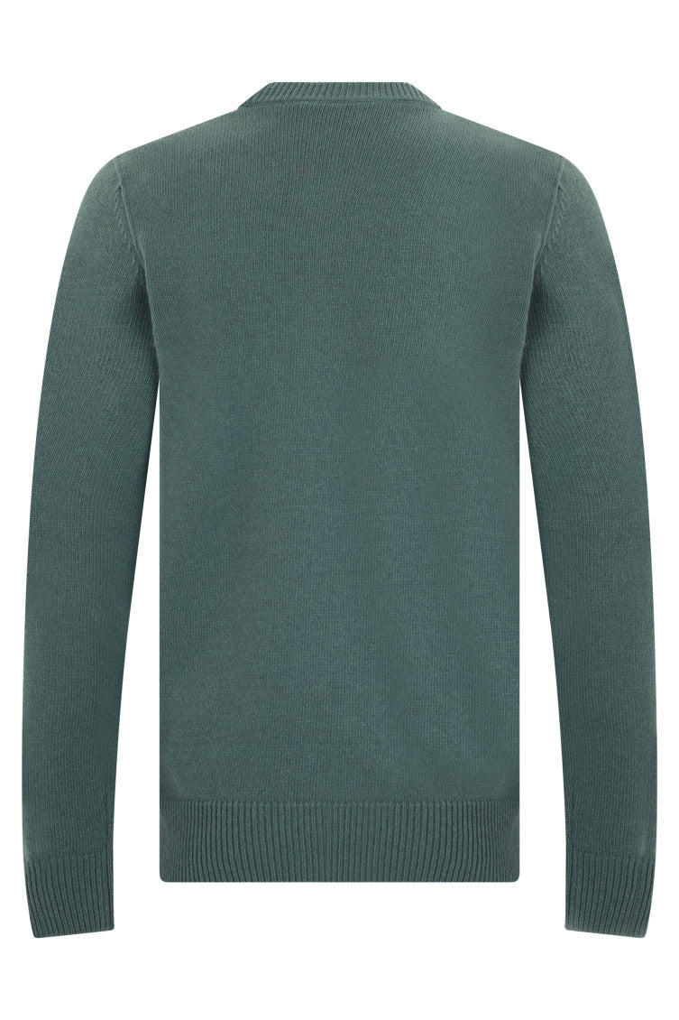 Green Crew Neck Sweater 2