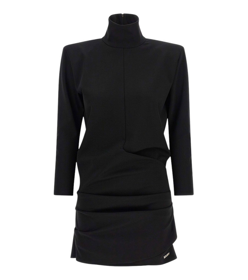 Black Turtle Neck Mini Dress 1