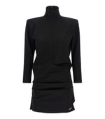 Black Turtle Neck Mini Dress 1