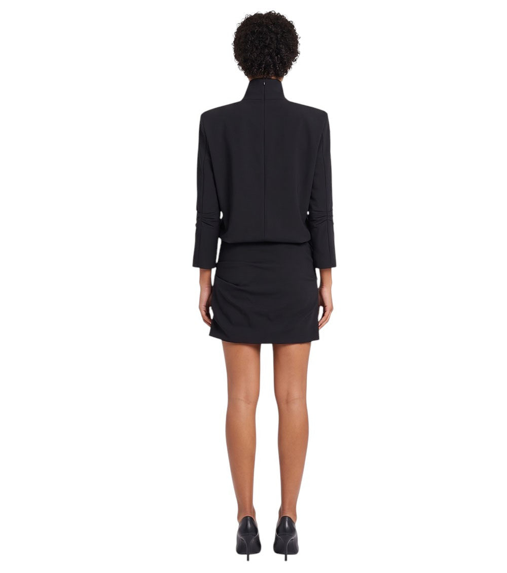 Black Turtle Neck Mini Dress 4