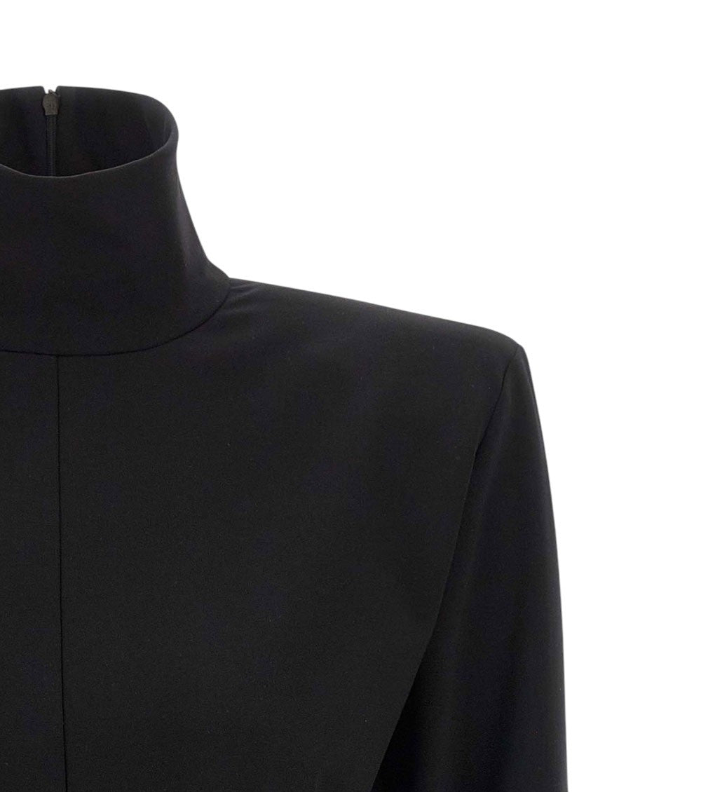 Black Turtle Neck Mini Dress 5