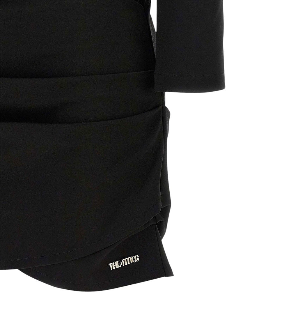 Black Turtle Neck Mini Dress 6