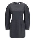 Grey Round Neck Mini Dress 1