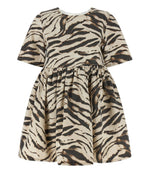 Multicolor Round Neck Mini Dress 1