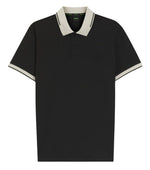 Black Slim Shirt Collar Polo 1