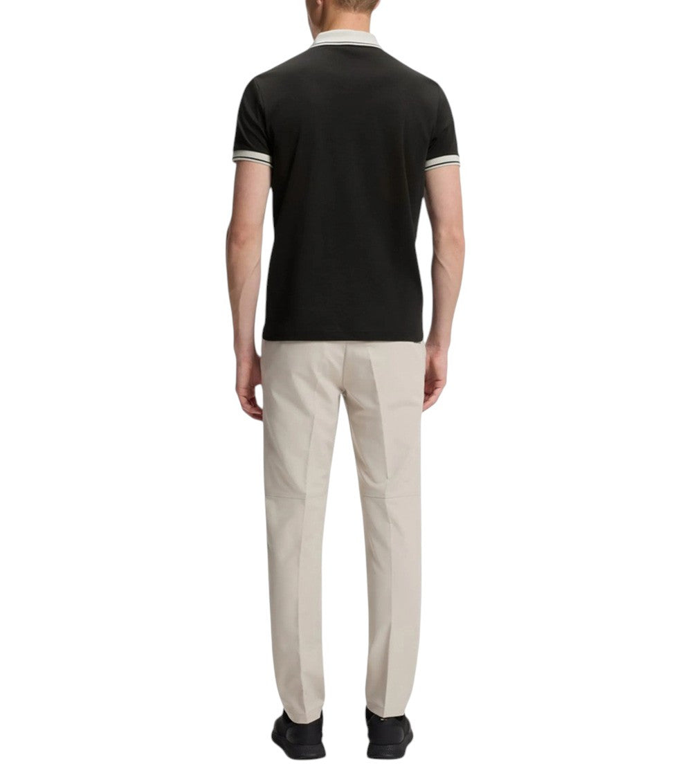 Black Slim Shirt Collar Polo 3