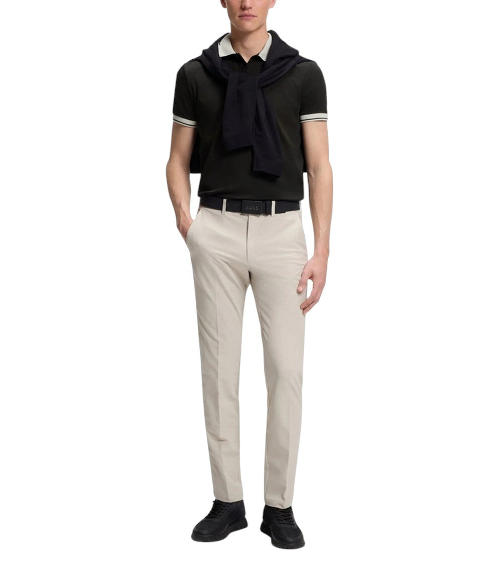 Black Slim Shirt Collar Polo 4