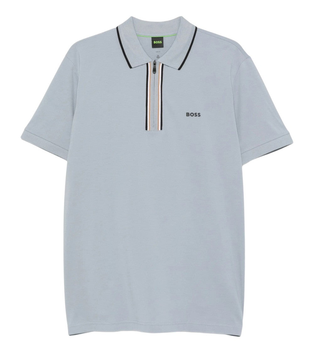 Grey Regular Logo Polo 1