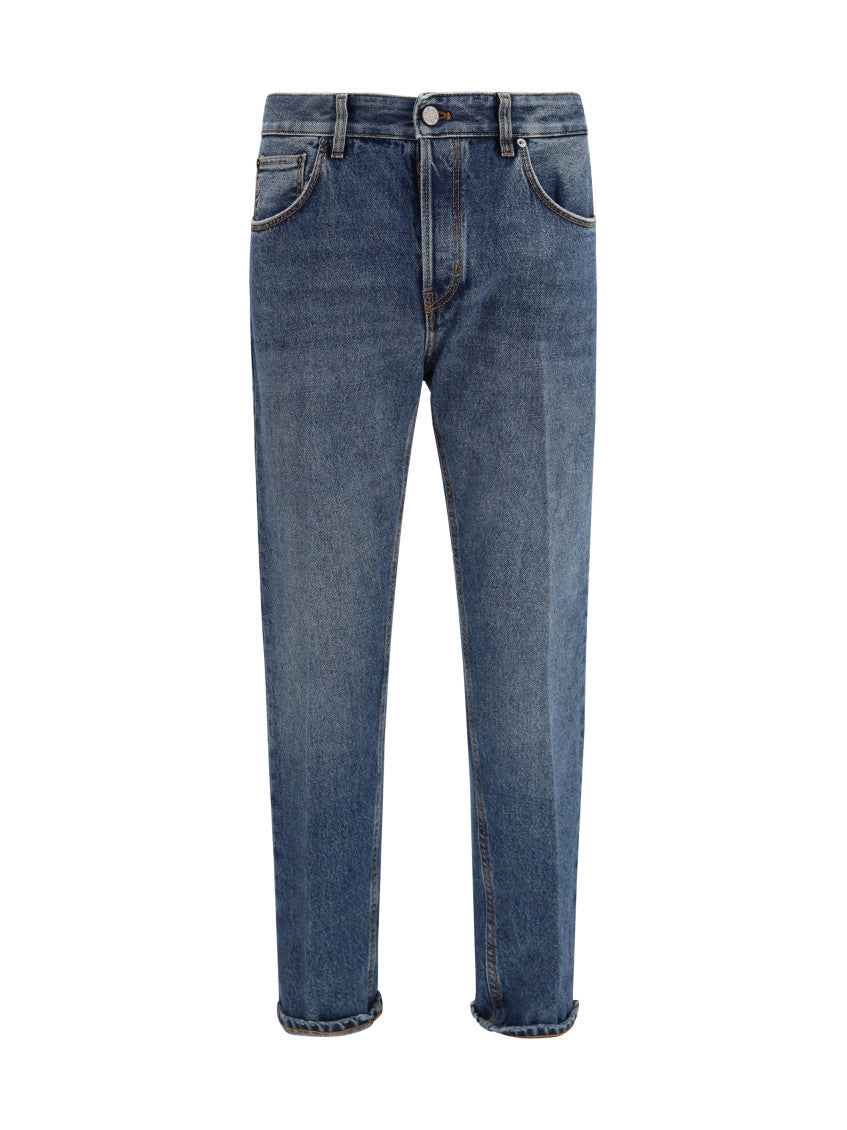 Blue Mid Rise Jeans 1