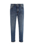 Blue Mid Rise Jeans 1