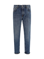 Blue Mid Rise Jeans 1