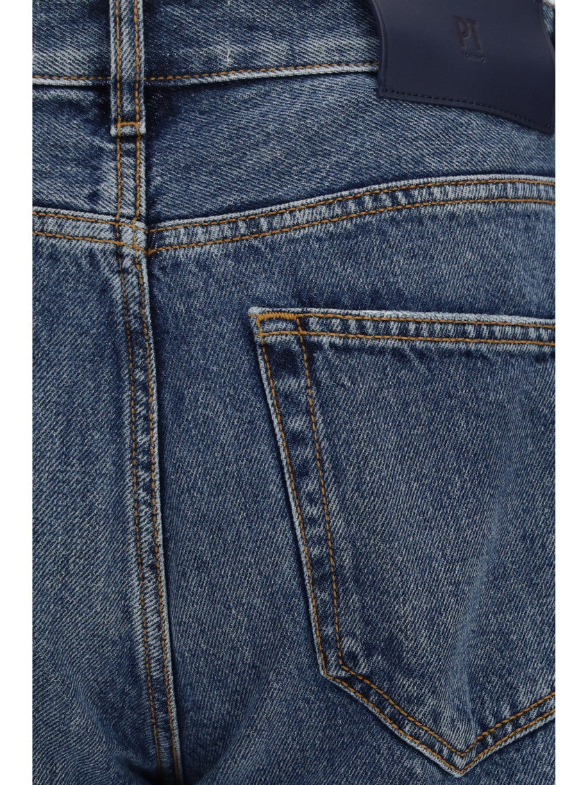 Blue Mid Rise Jeans 3