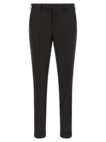 Black Flat Front Trousers 1