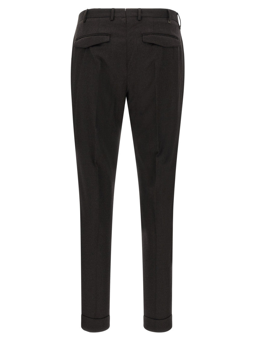 Black Flat Front Trousers 2