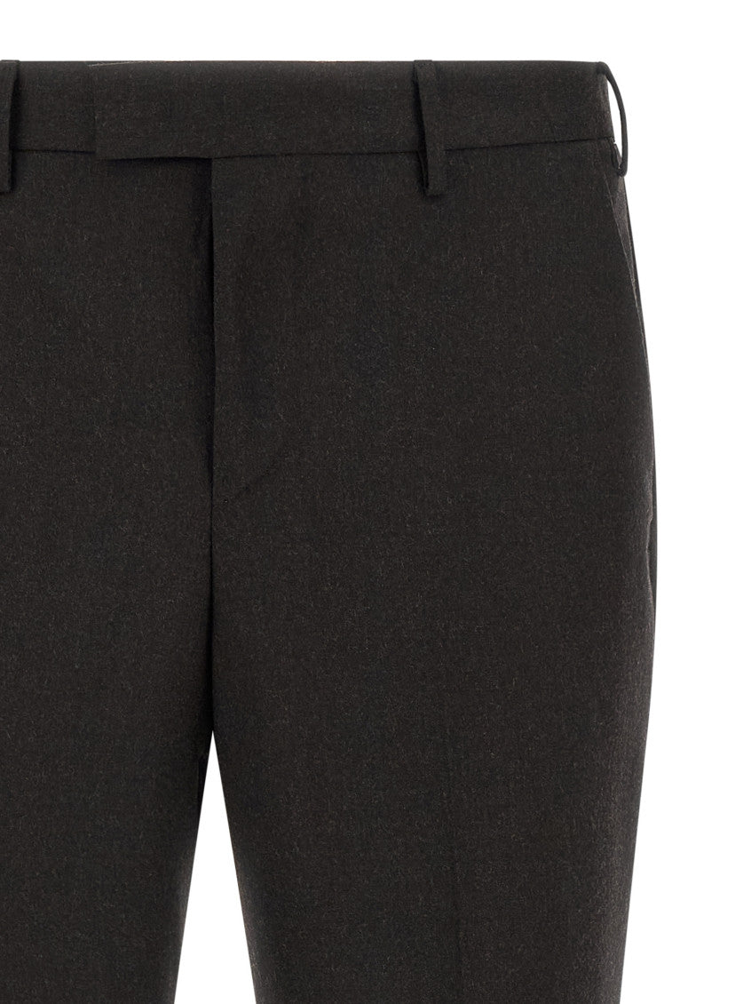 Black Flat Front Trousers 3