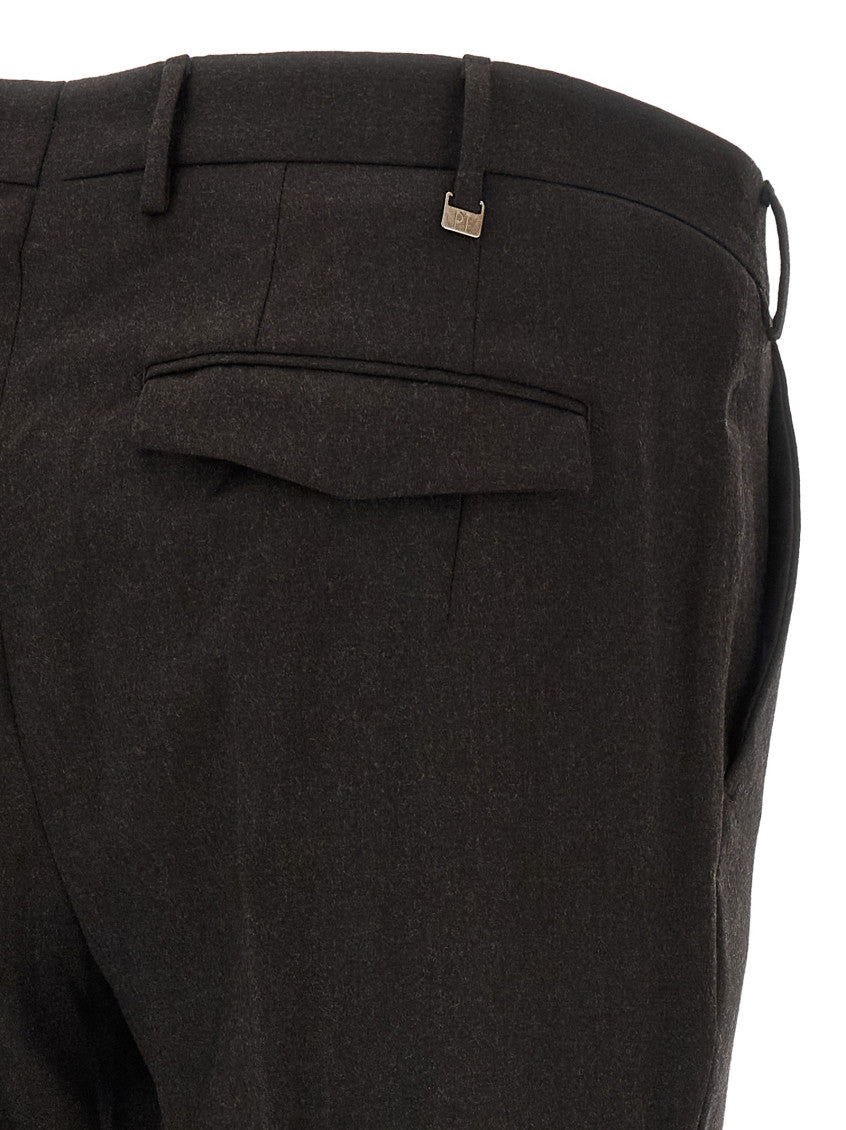 Black Flat Front Trousers 4