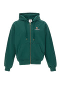 Green Logo Zip-Up Hoodie 1