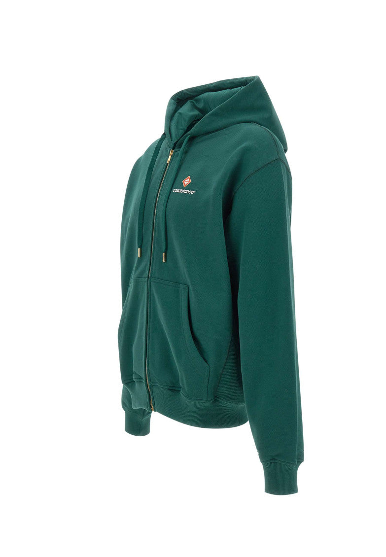 Green Logo Zip-Up Hoodie 2