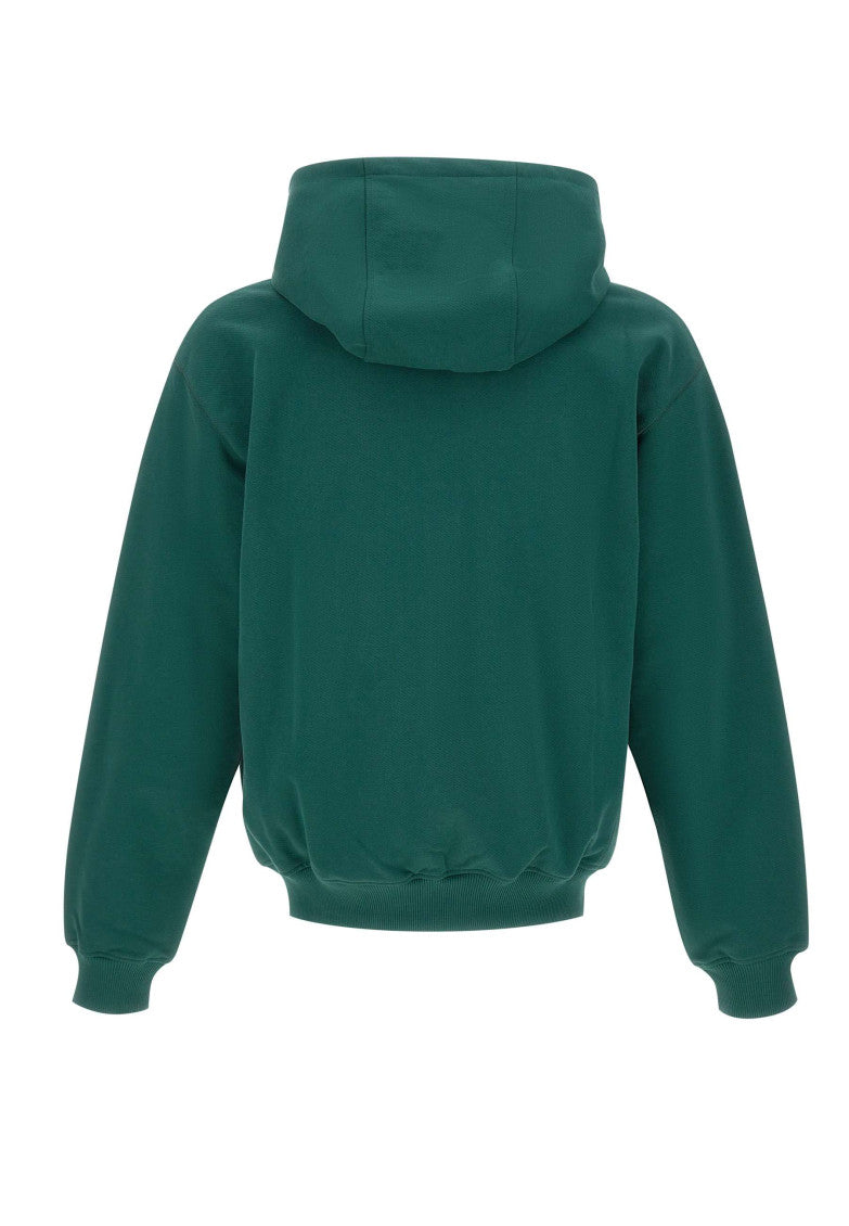 Green Logo Zip-Up Hoodie 3