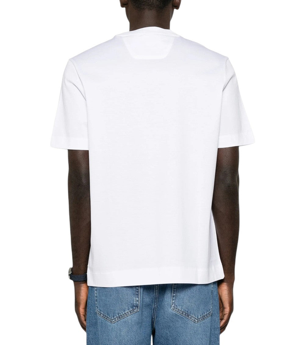 White Crew Neck T-Shirt 3