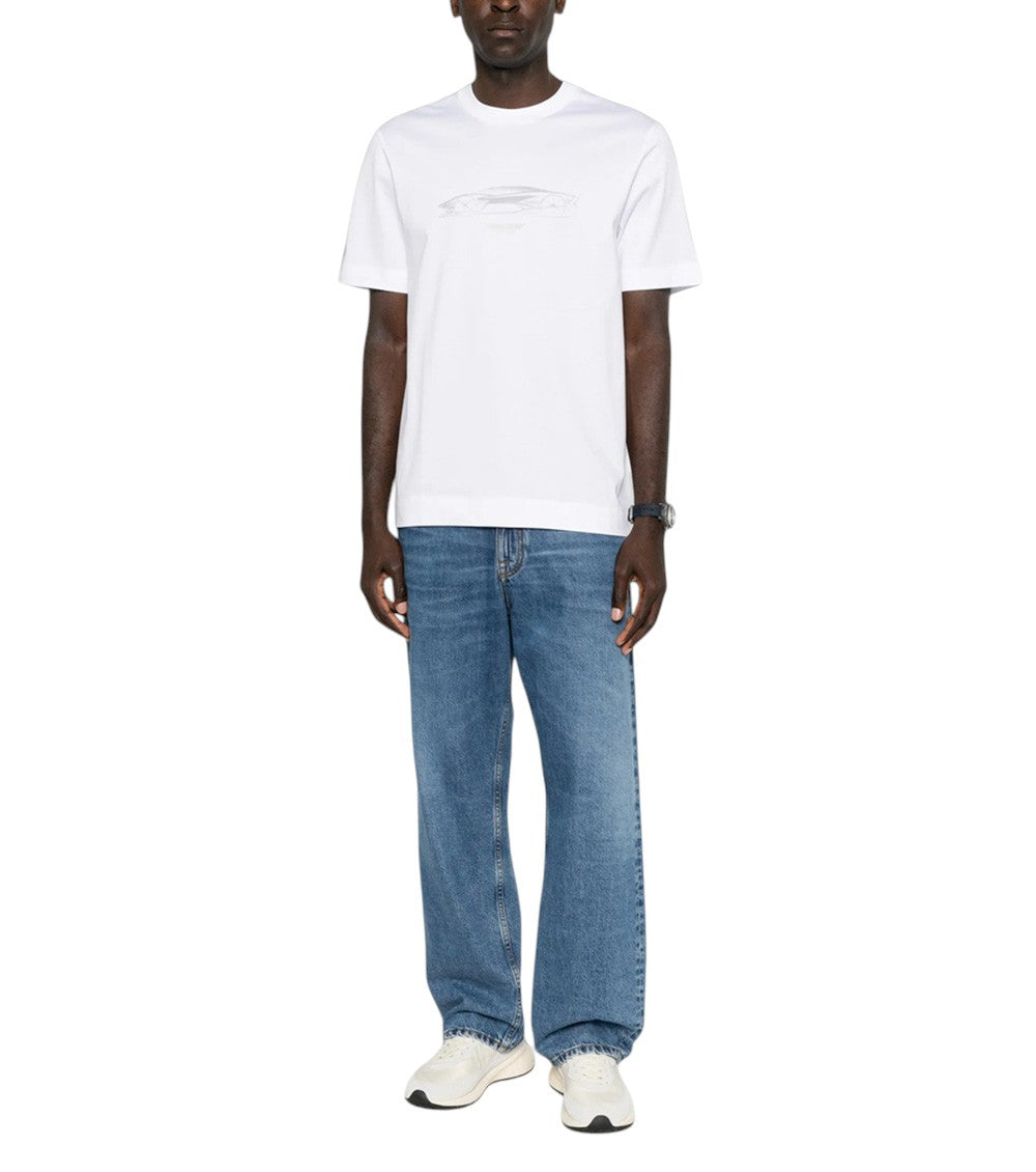 White Crew Neck T-Shirt 4