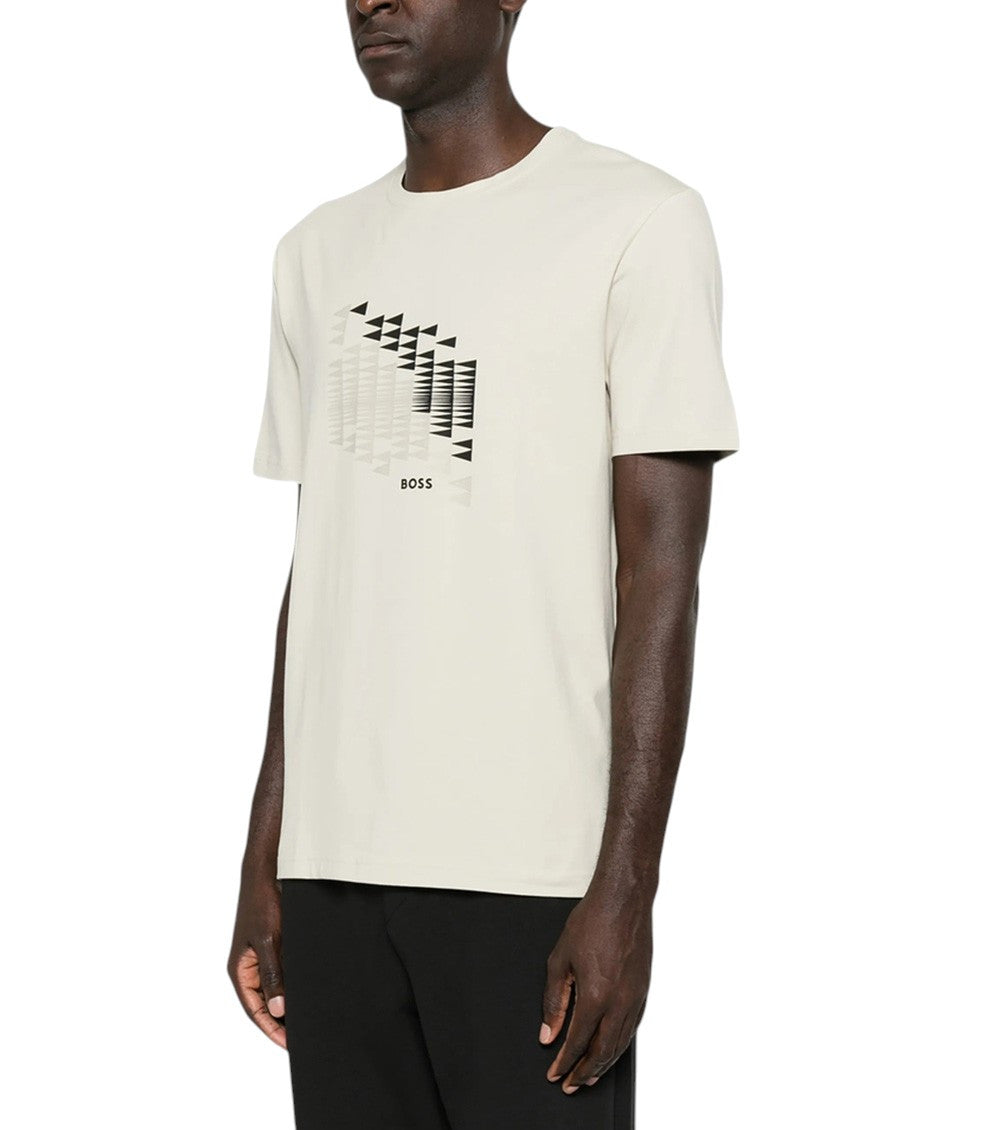 Light Beige Graphic T-Shirt 2