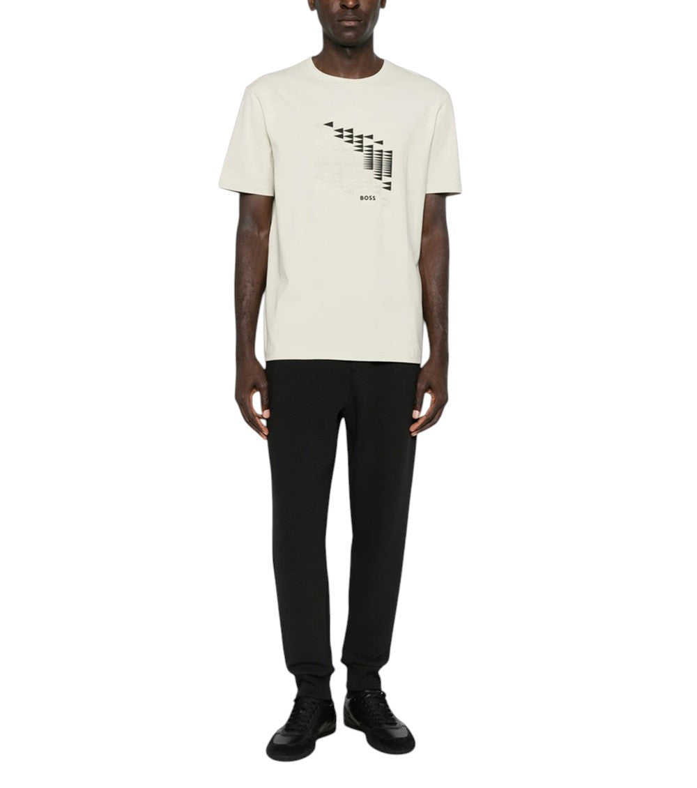 Light Beige Graphic T-Shirt 4