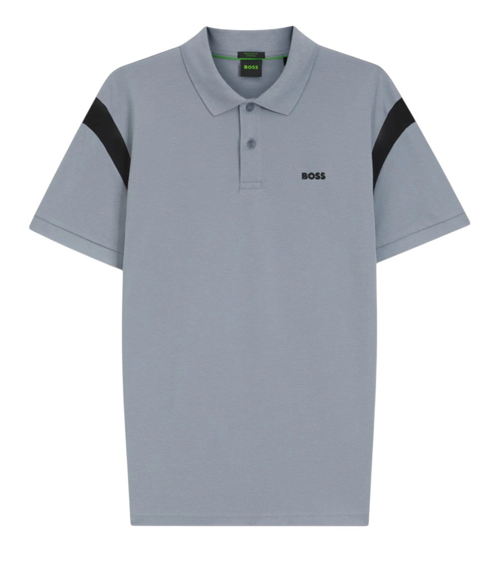 Grey Regular Logo Polo 1