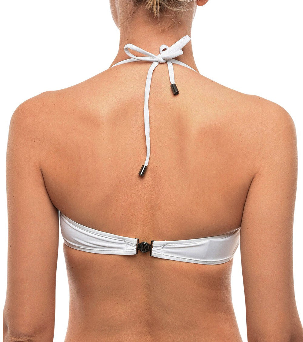 White Logo Bikini Top Swimwear 2