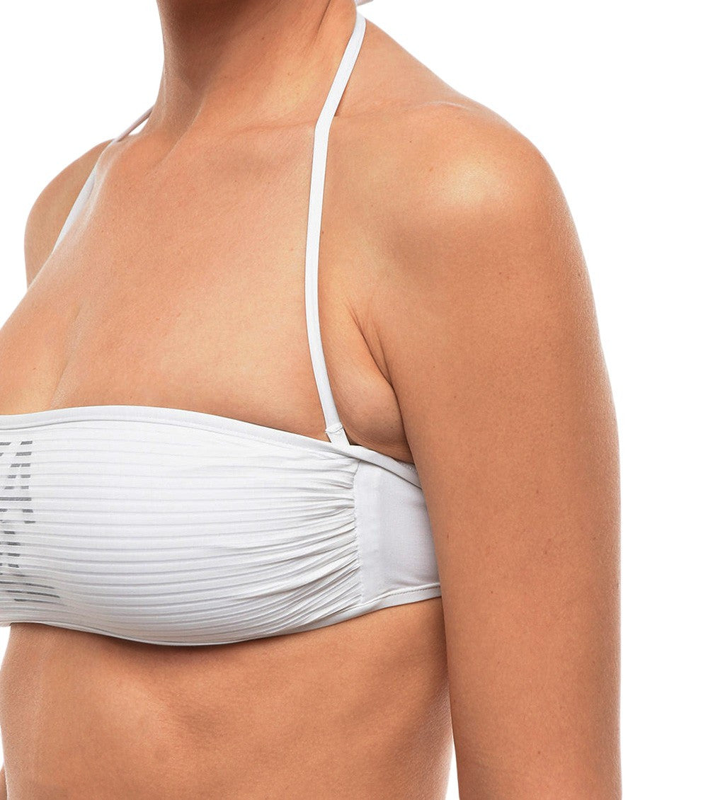 White Logo Bikini Top Swimwear 3