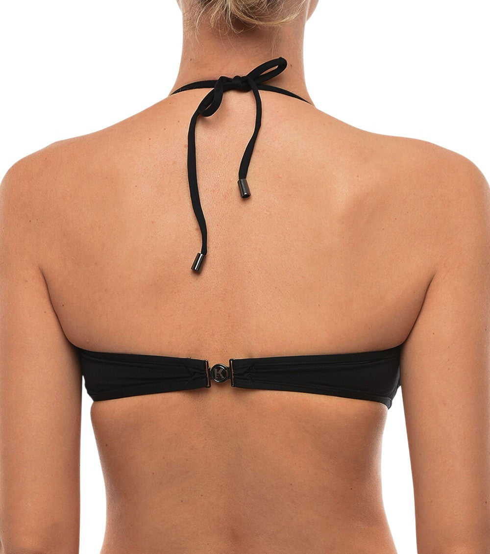 Black Logo Bikini Top Swimwear 2
