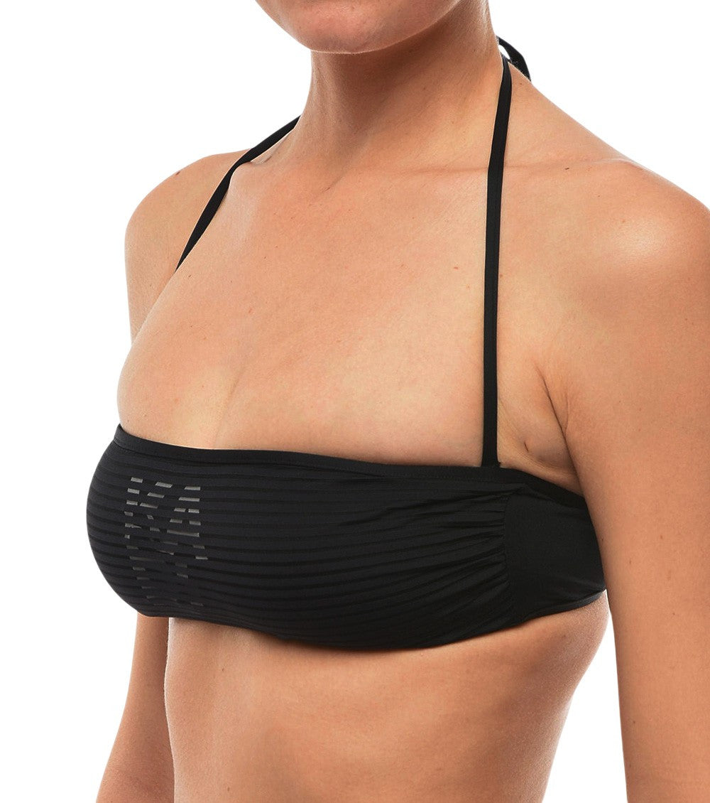 Black Logo Bikini Top Swimwear 3