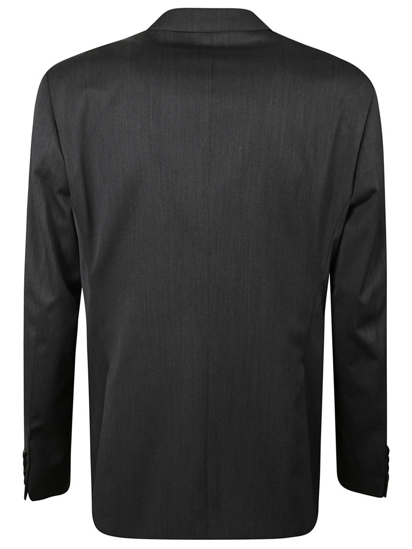 Black Notched Lapel Suit 2