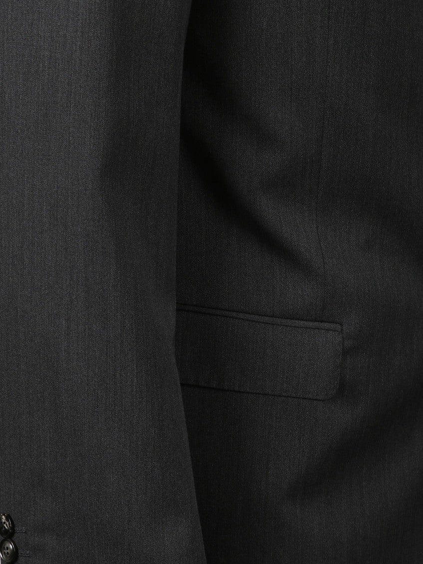 Black Notched Lapel Suit 3